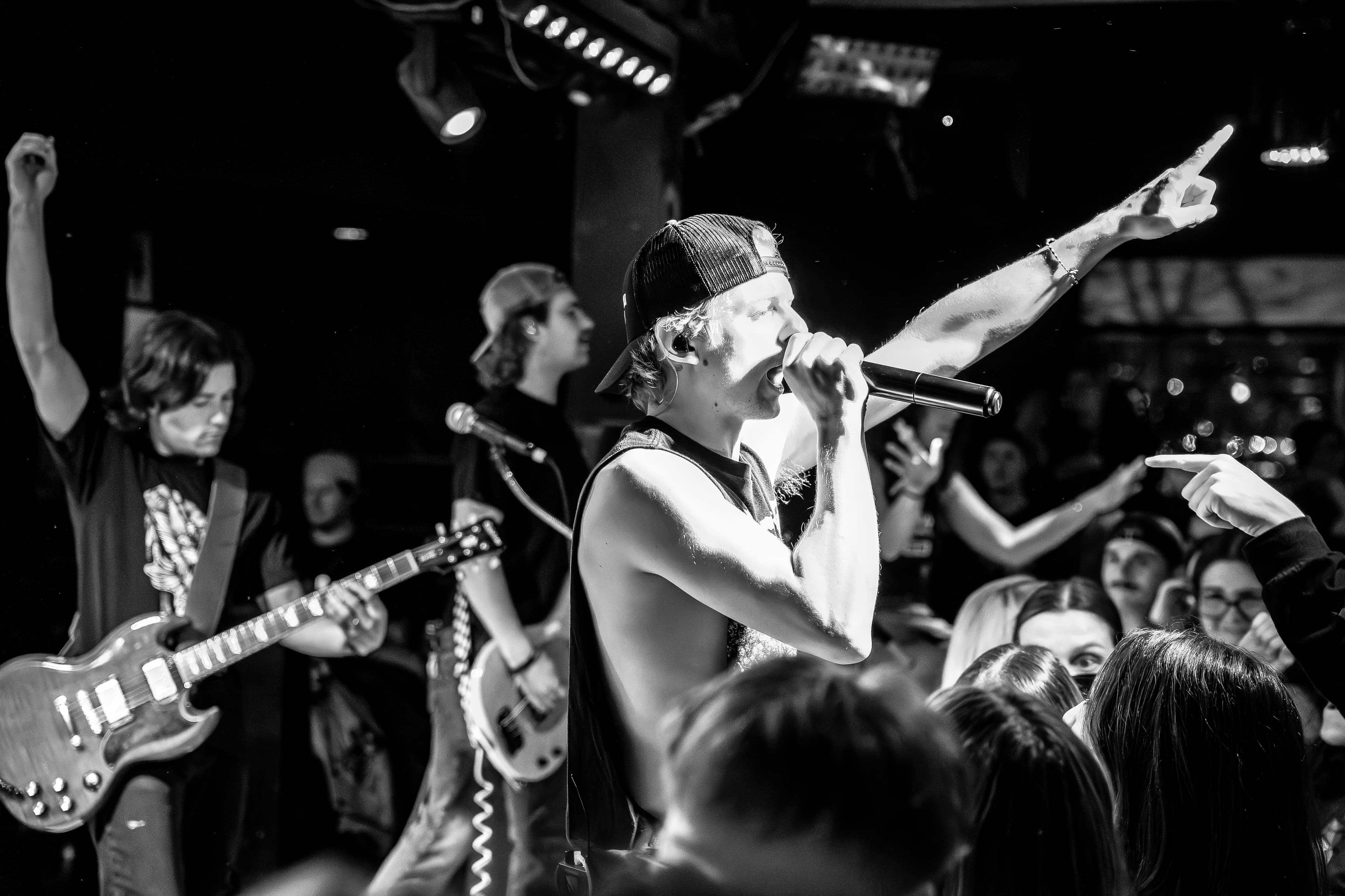 Full band on stage